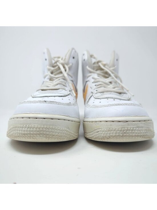 Nike Air Force 1 AF1 White High Top Sneakers 8 Yellow Mens main image 9